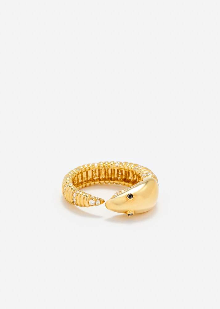 BAGUE ÉCREVISSE OR JAUNE