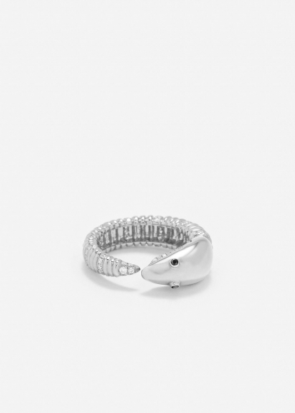 BAGUE ÉCREVISSE OR BLANC