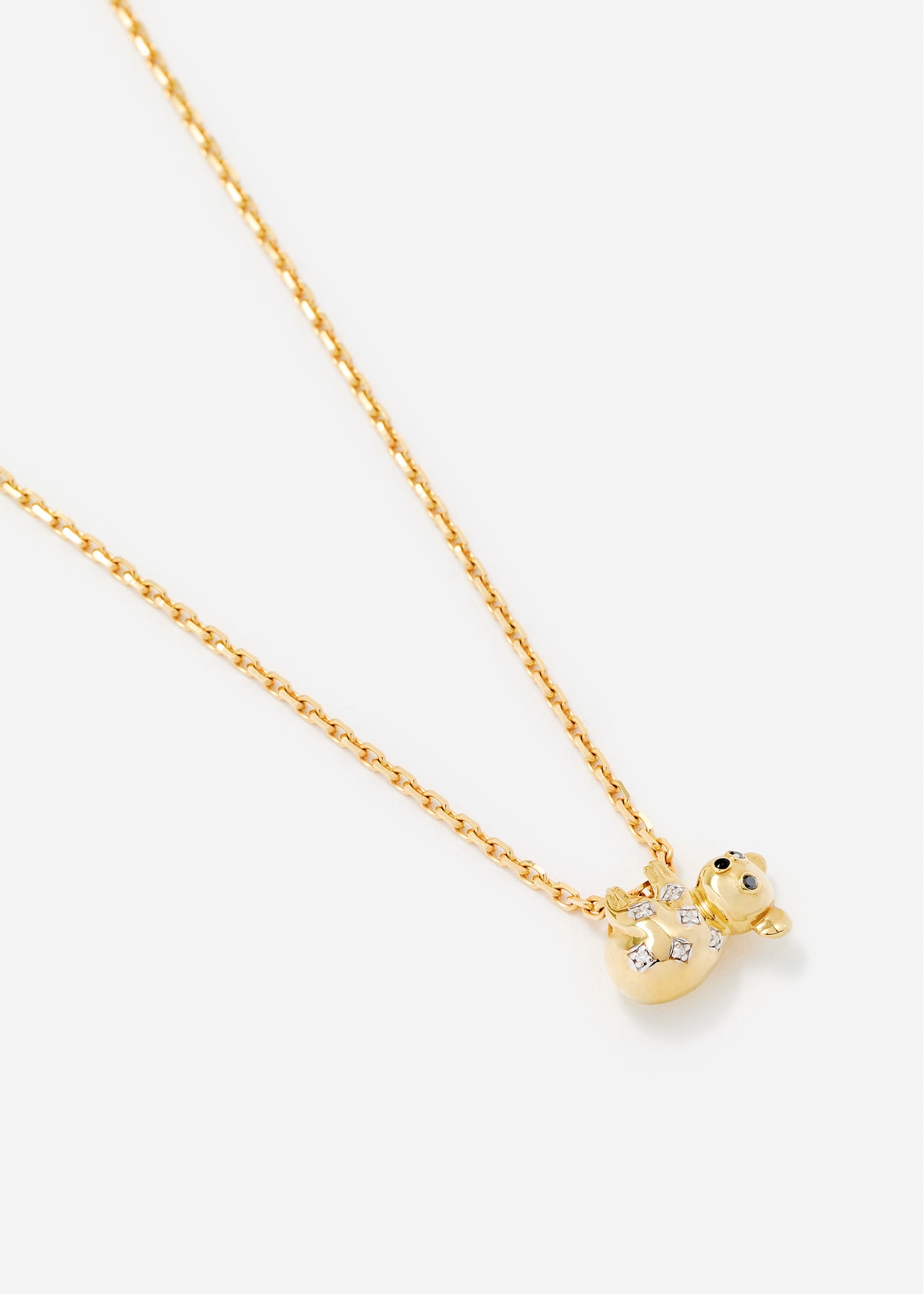 COLLIER CHAÎNE KOALA OR JAUNE
