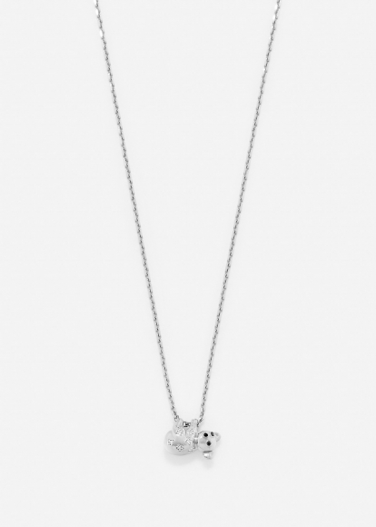 COLLIER CHAÎNE KOALA OR BLANC