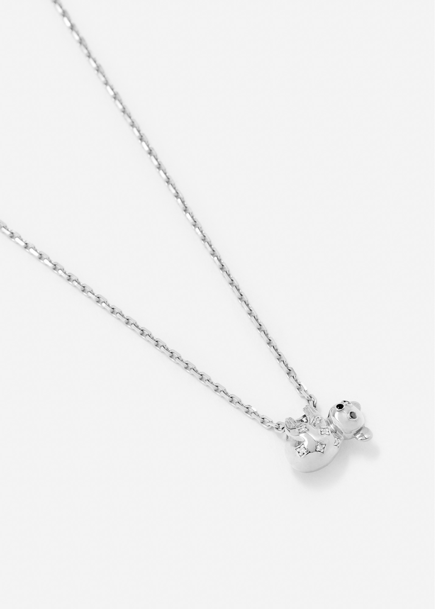 COLLIER CHAÎNE KOALA OR BLANC