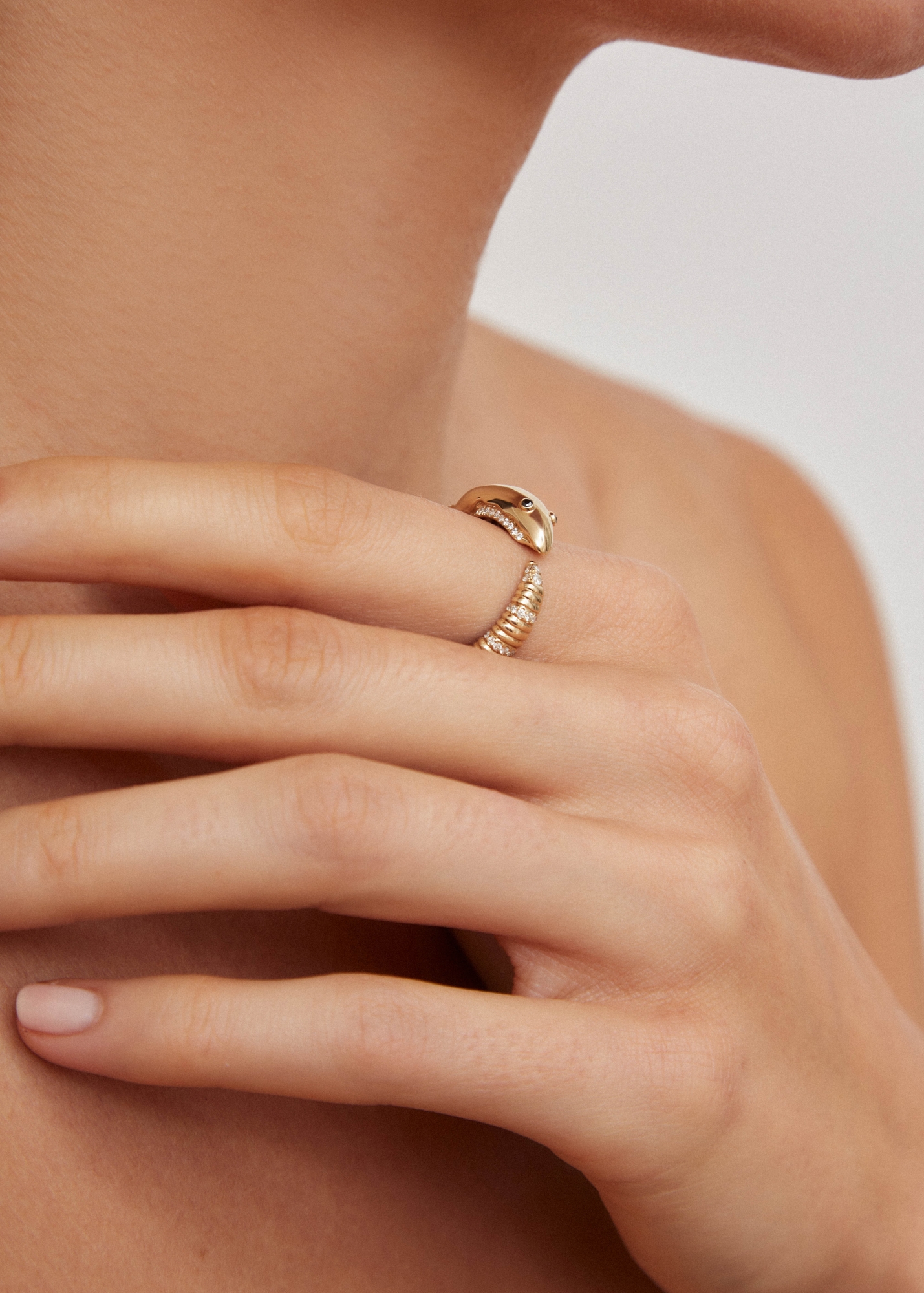 BAGUE ÉCREVISSE OR JAUNE