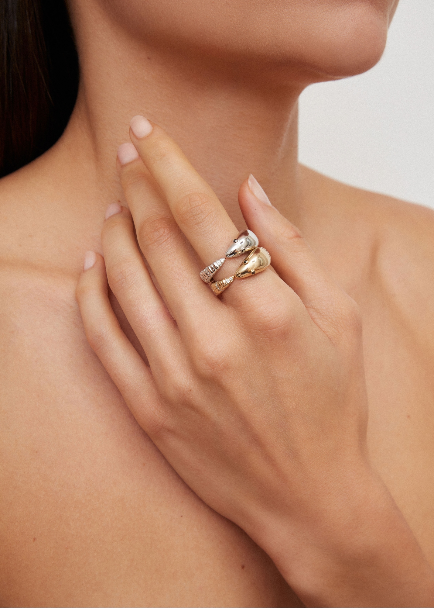 BAGUE ÉCREVISSE OR JAUNE