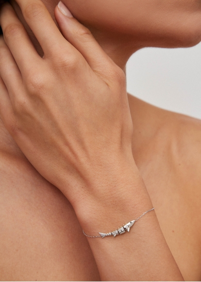 BRACELET MARLIN OR BLANC