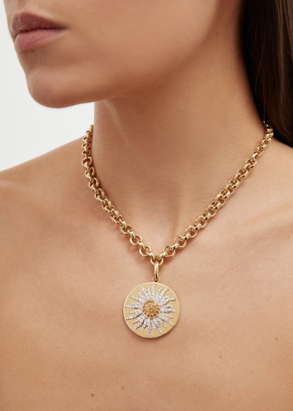 COLLIER ROI SOLEIL OR JAUNE
