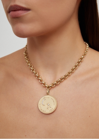 COLLIER ROI SOLEIL OR JAUNE