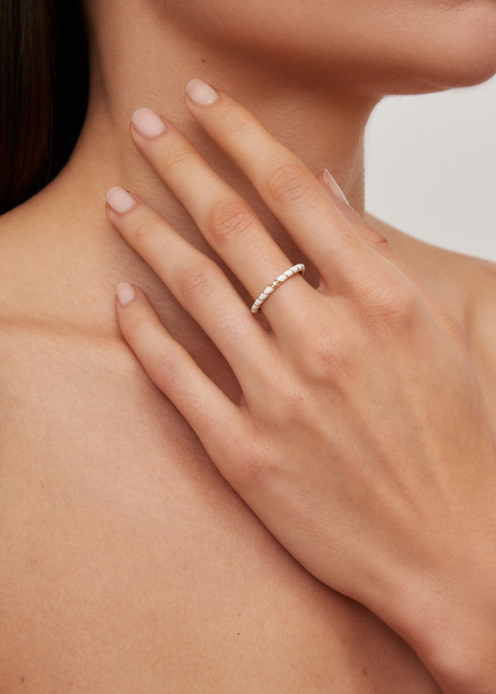 MINI ALLIANCE TORSADE EMAIL BLANC OR JAUNE