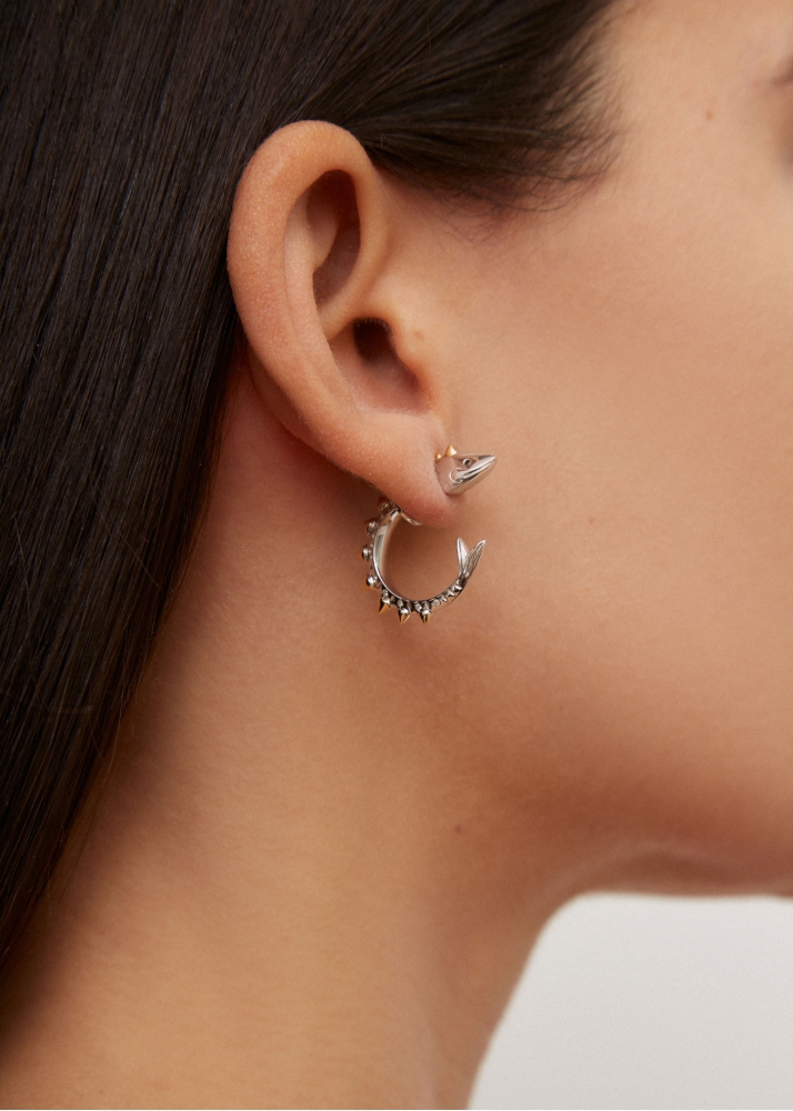 PUCE & DESSOUS MARLIN OR BLANC