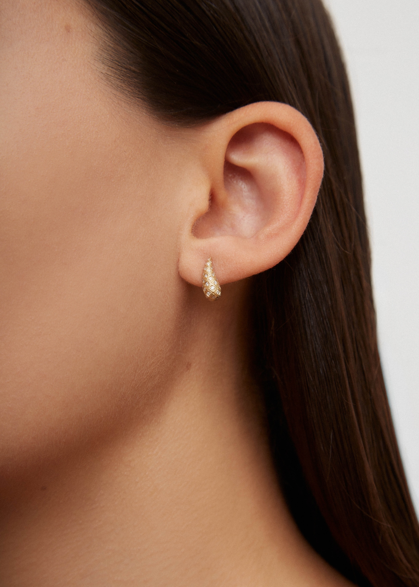 SET PUCE ET DESSOUS PYTHON DIAMANTS OR JAUNE