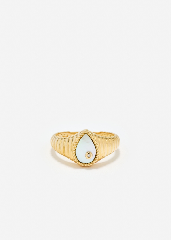 BABY CHEVALIÈRE POIRE BERLINGOT NACRE OR JAUNE