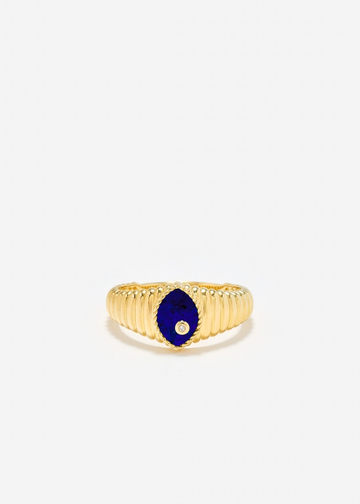 BABY CHEVALIÈRE MARQUISE BERLINGOT LAPIS LAZULI OR JAUNE