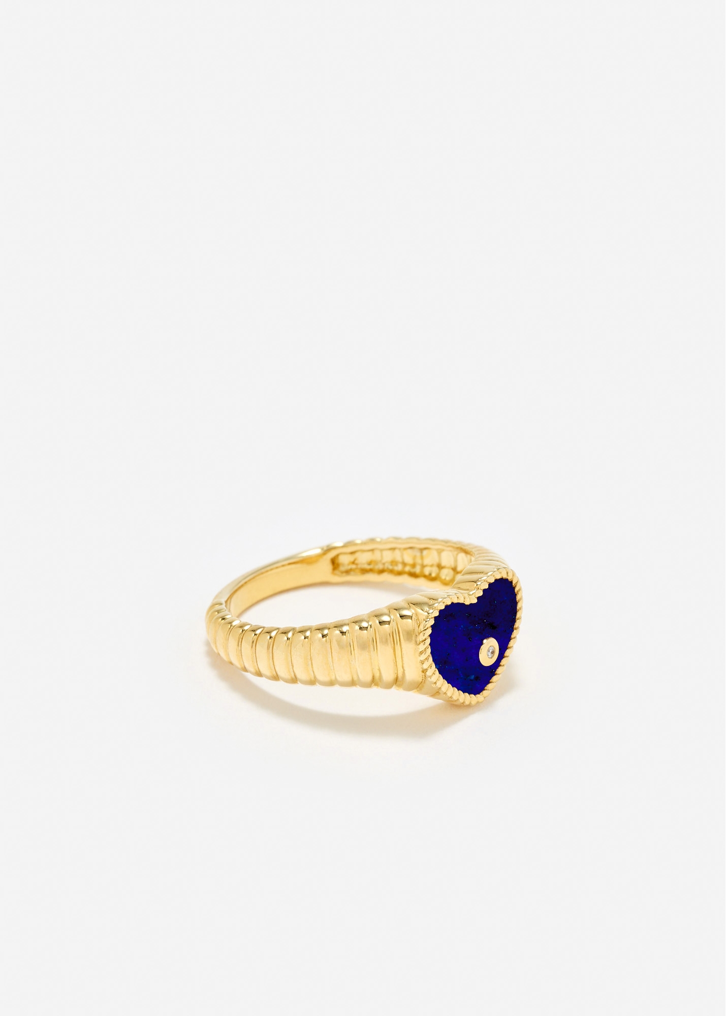 BABY CHEVALIÈRE COEUR BERLINGOT LAPIS LAZULI OR JAUNE
