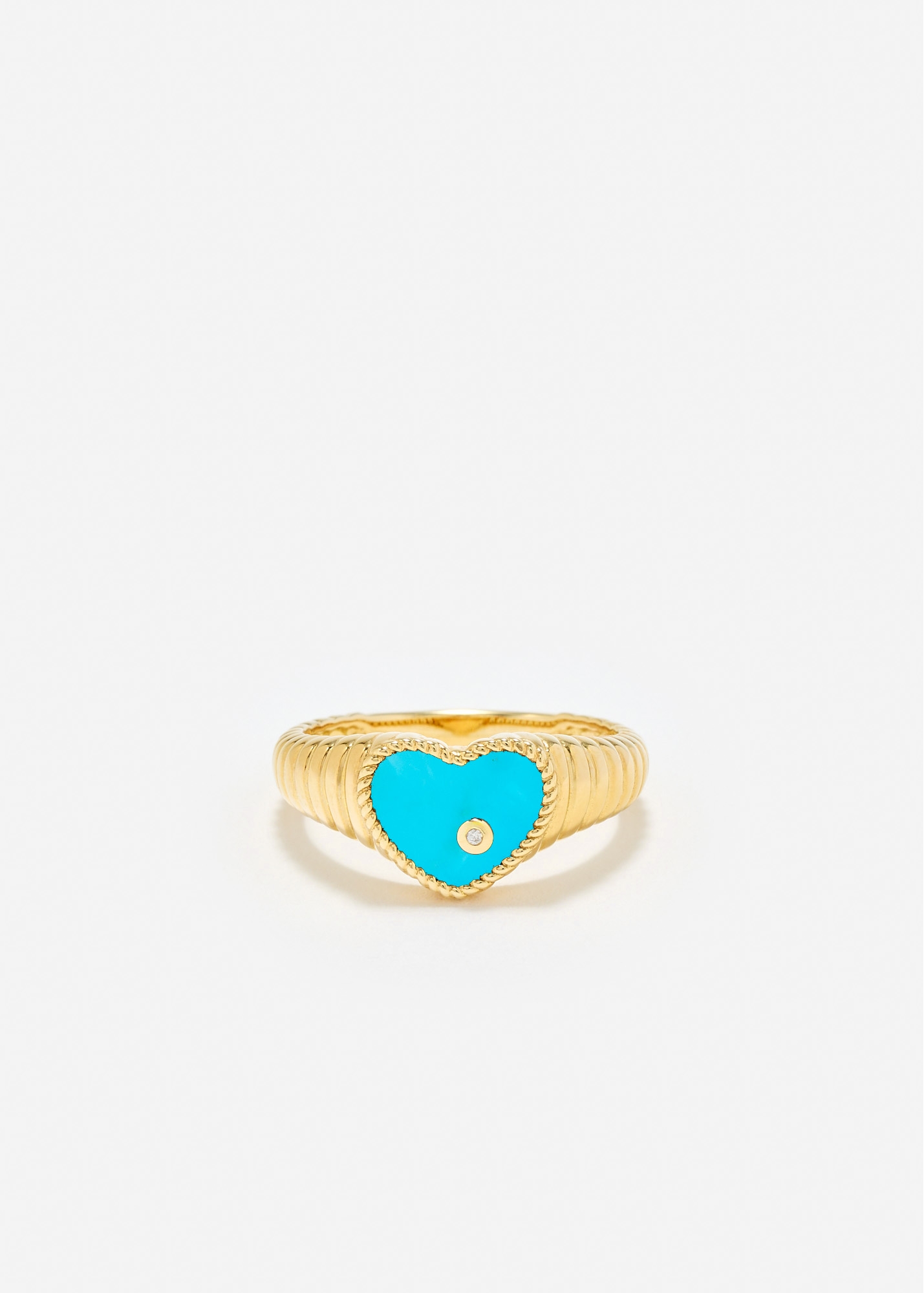 BABY CHEVALIÈRE COEUR BERLINGOT TURQUOISE OR JAUNE