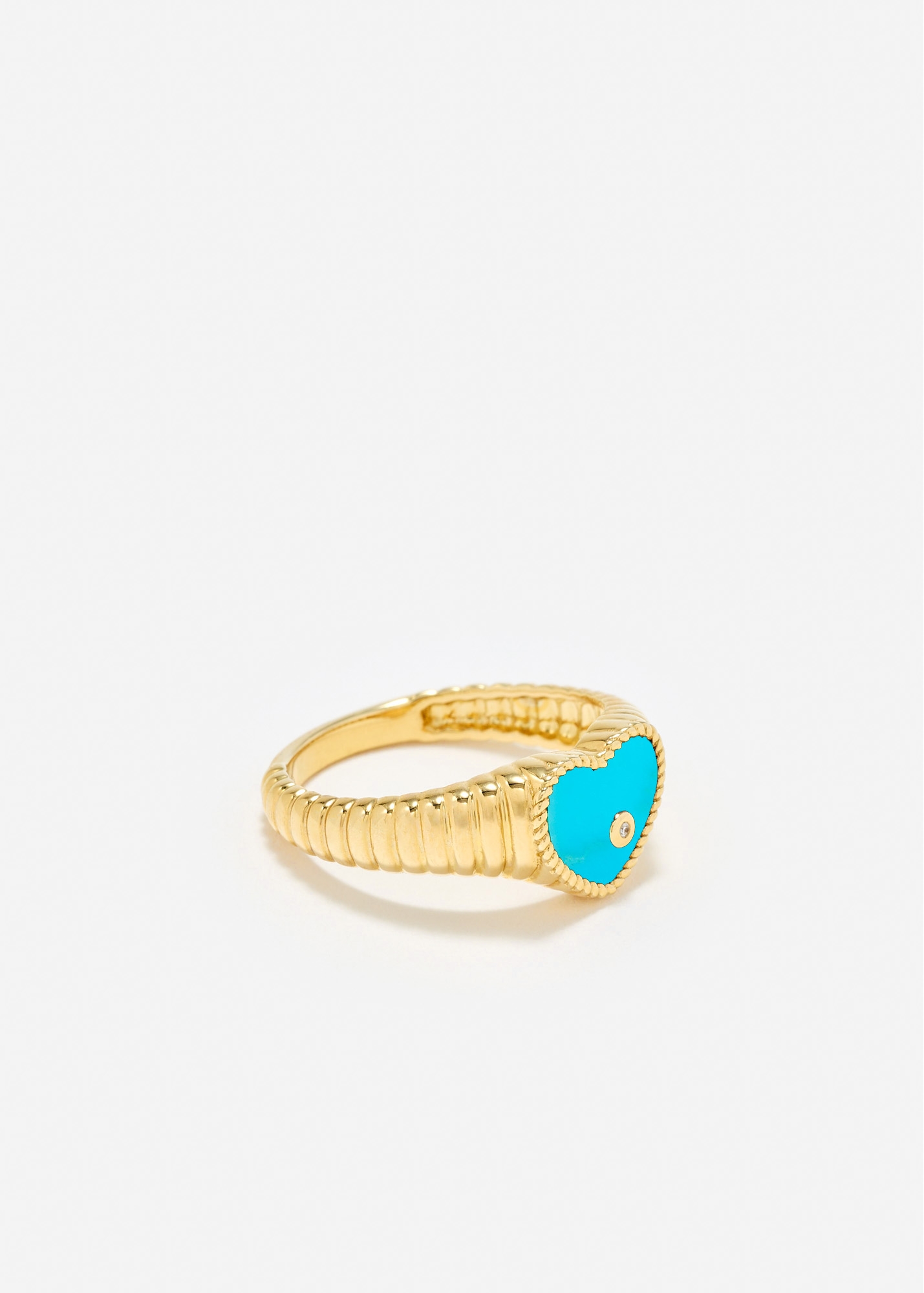 BABY CHEVALIÈRE COEUR BERLINGOT TURQUOISE OR JAUNE
