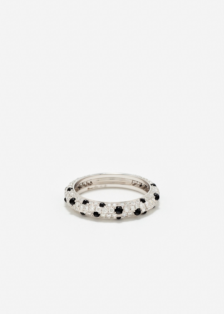 ALLIANCE DALMATIEN DIAMANTS OR BLANC
