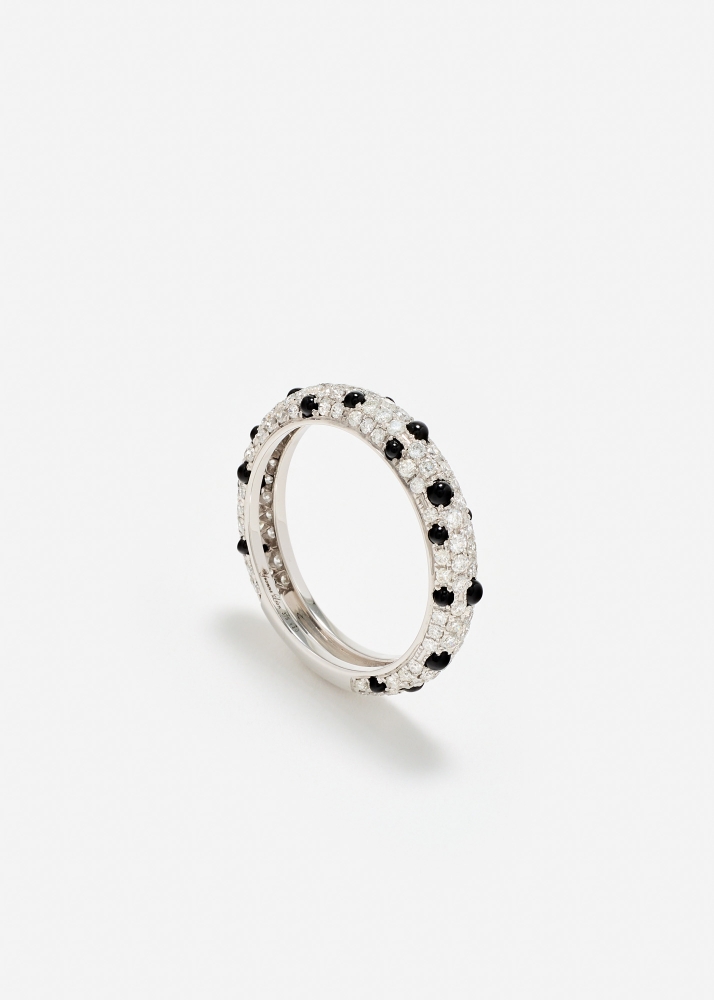 ALLIANCE DALMATIEN DIAMANTS OR BLANC