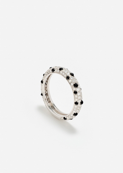 ALLIANCE DALMATIEN DIAMANTS OR BLANC