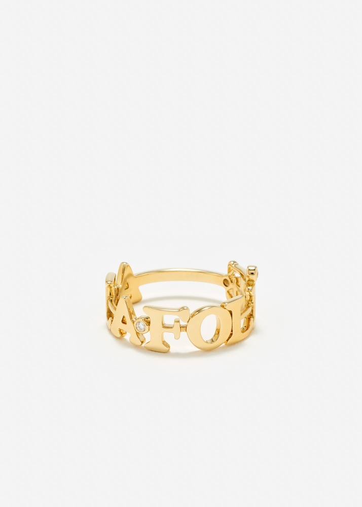 BAGUE À LA FOLIE OR JAUNE