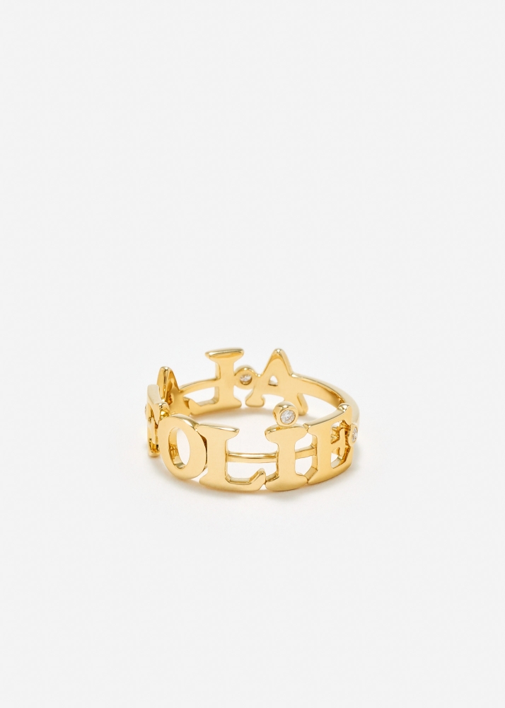 BAGUE À LA FOLIE OR JAUNE