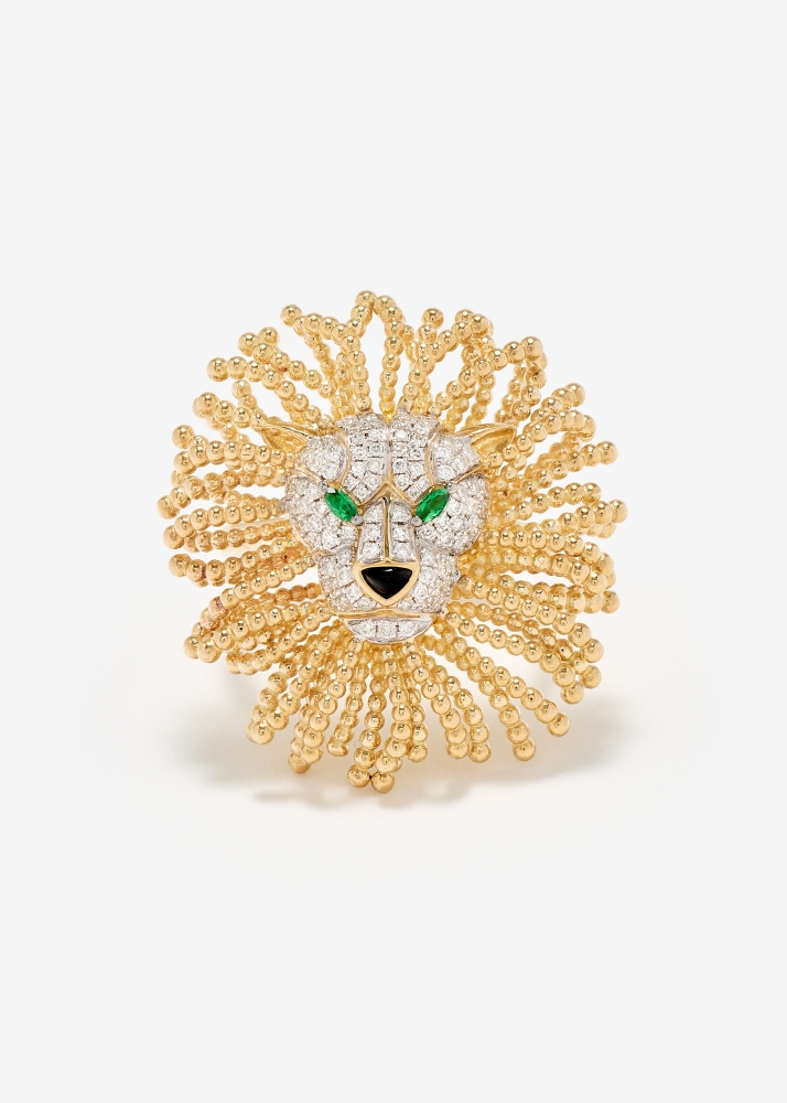 BAGUE LION D’OR OR JAUNE
