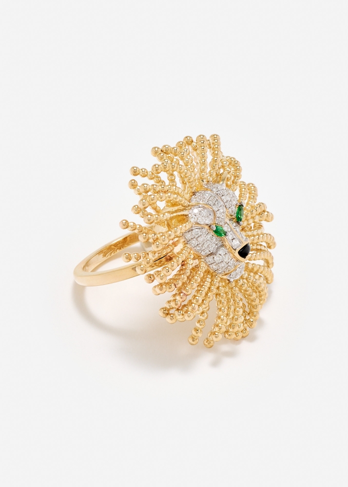 BAGUE LION D’OR OR JAUNE