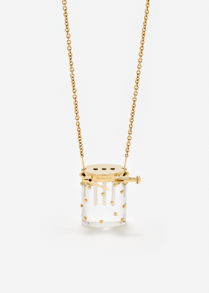 VASE CRYSTAL OR JAUNE