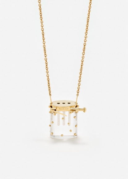 VASE CRYSTAL OR JAUNE