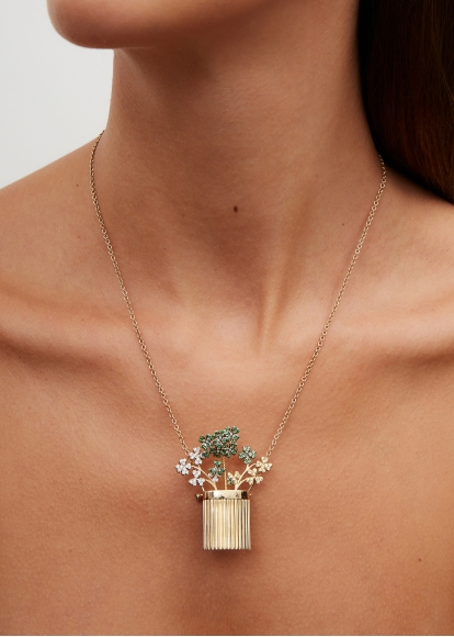 VASE BERLINGOT OR JAUNE