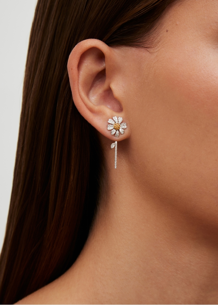 PUCE & DESSOUS MARGUERITE OR BLANC