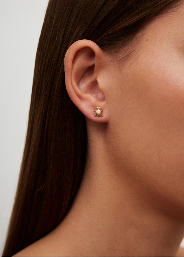 NANO PUCE TORTUE OR JAUNE