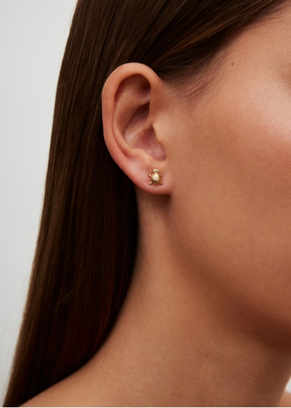 NANO PUCE TORTUE OR JAUNE