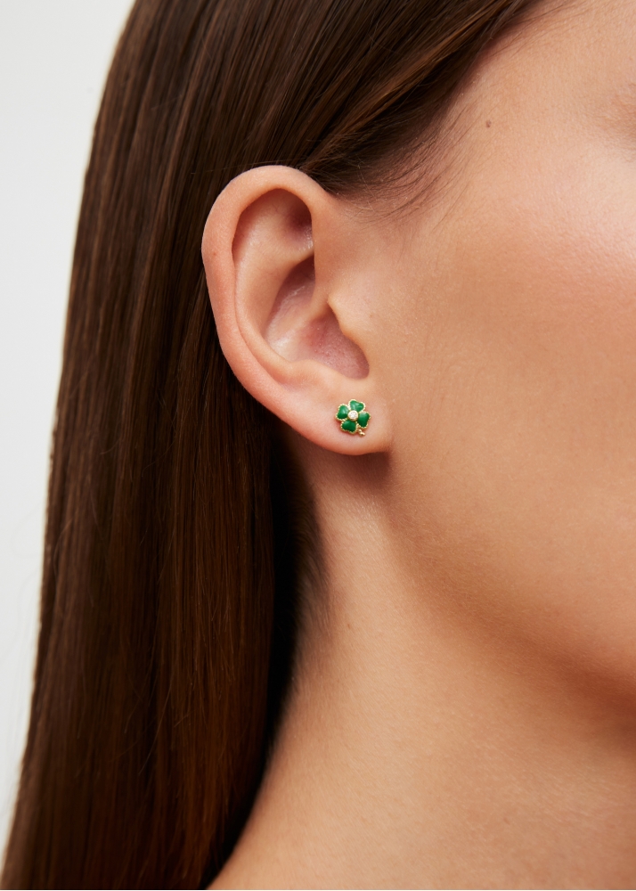 NANO PUCE TRÈFLE OR JAUNE