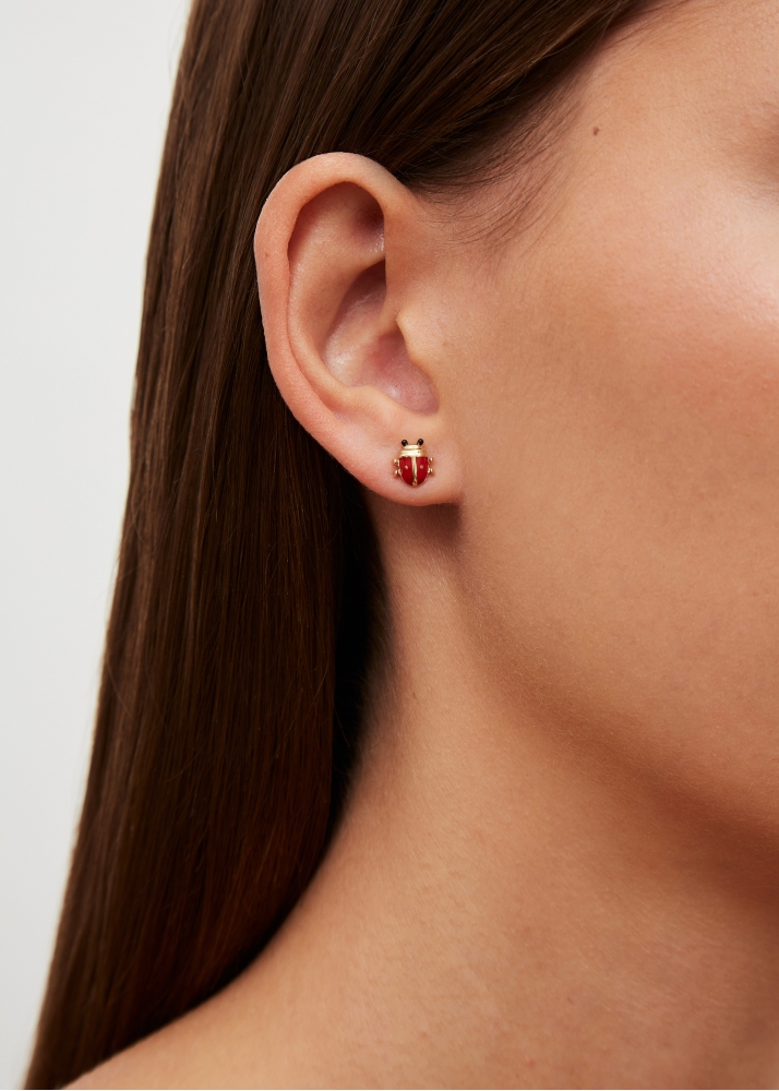 NANO PUCE COCCINELLE OR JAUNE