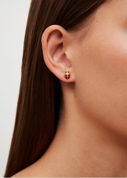 NANO PUCE COCCINELLE OR JAUNE