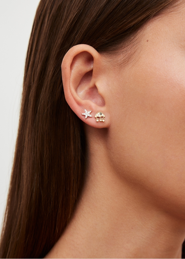 NANO PUCE MÉDUSE OR JAUNE