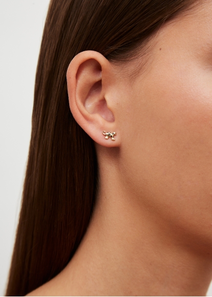 NANO PUCE LÉOPARD OR JAUNE