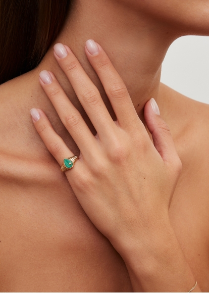 BABY CHEVALIÈRE POIRE BERLINGOT MALACHITE OR JAUNE