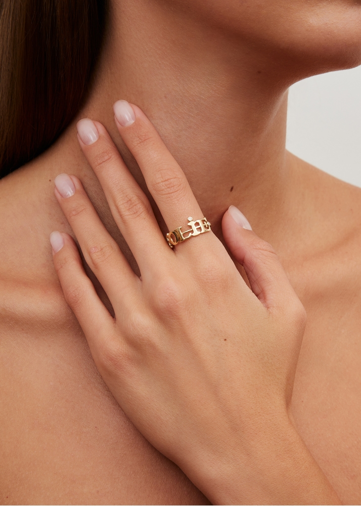 BAGUE À LA FOLIE OR JAUNE