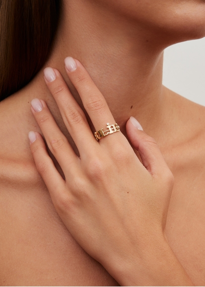 BAGUE À LA FOLIE OR JAUNE