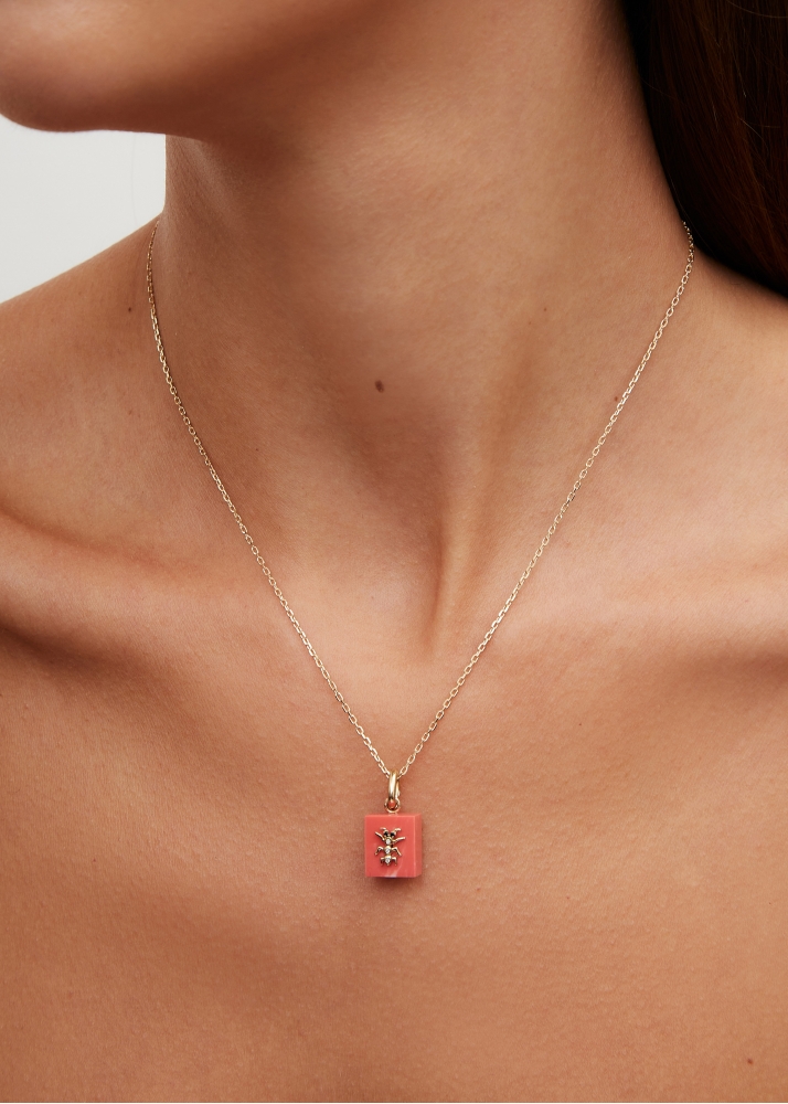 LE CUBO CORAIL OR JAUNE