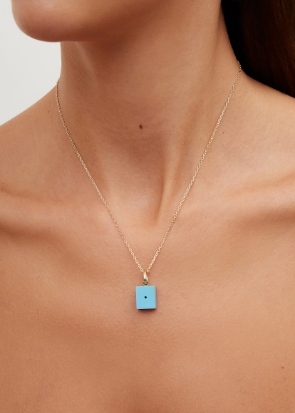 LE CUBO TURQUOISE OR JAUNE