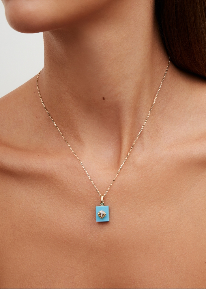 LE CUBO TURQUOISE OR JAUNE