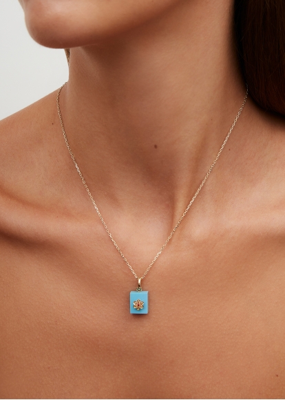 LE CUBO TURQUOISE OR JAUNE