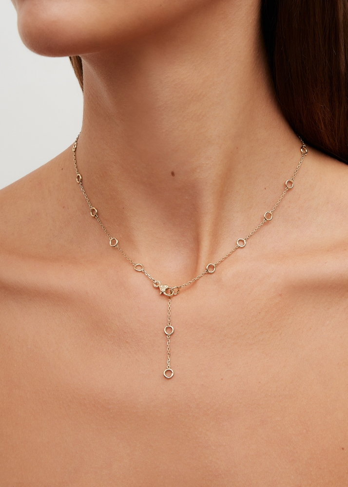 COLLIER MINI DONUTS GOLD OR JAUNE