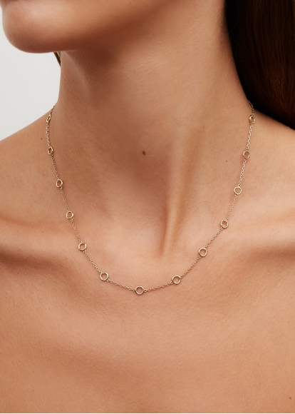 COLLIER MINI DONUTS GOLD OR JAUNE