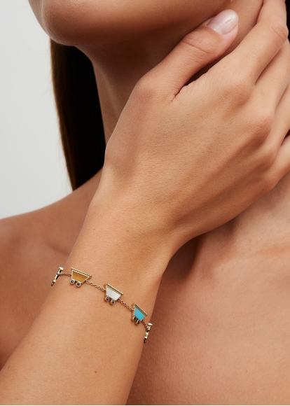 BRACELET VROUM VROUM OR JAUNE