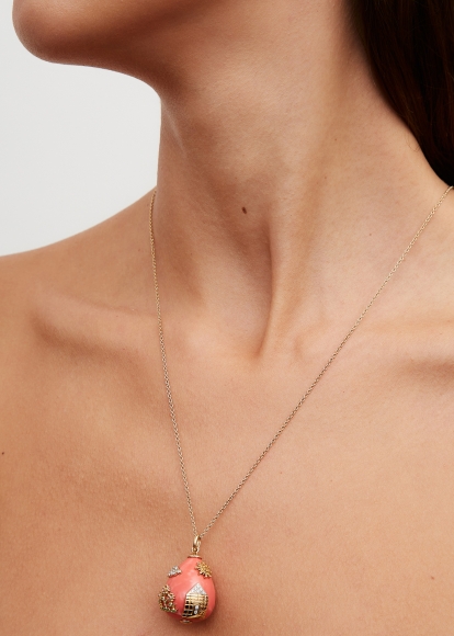 PENDENTIF LA MAISON DU BONHEUR OR JAUNE