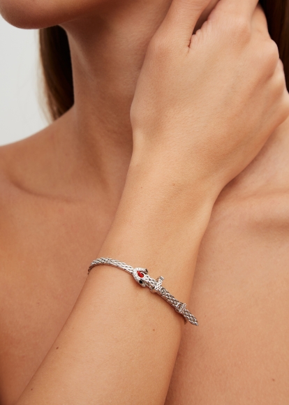 MINI BRACELET PYTHON GOLD OR BLANC