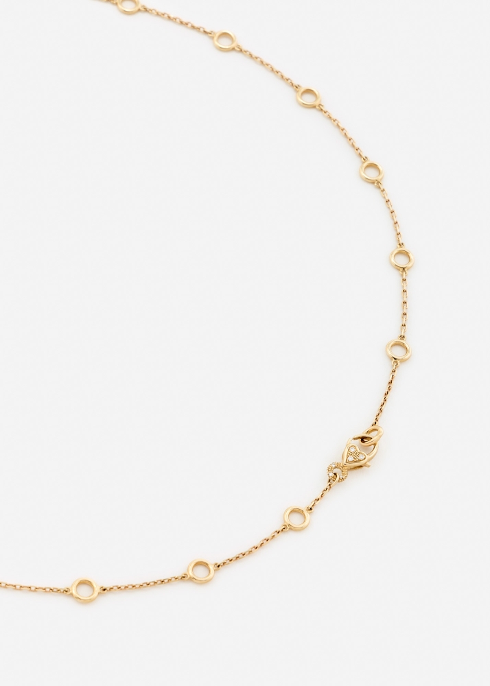 COLLIER MINI DONUTS GOLD OR JAUNE