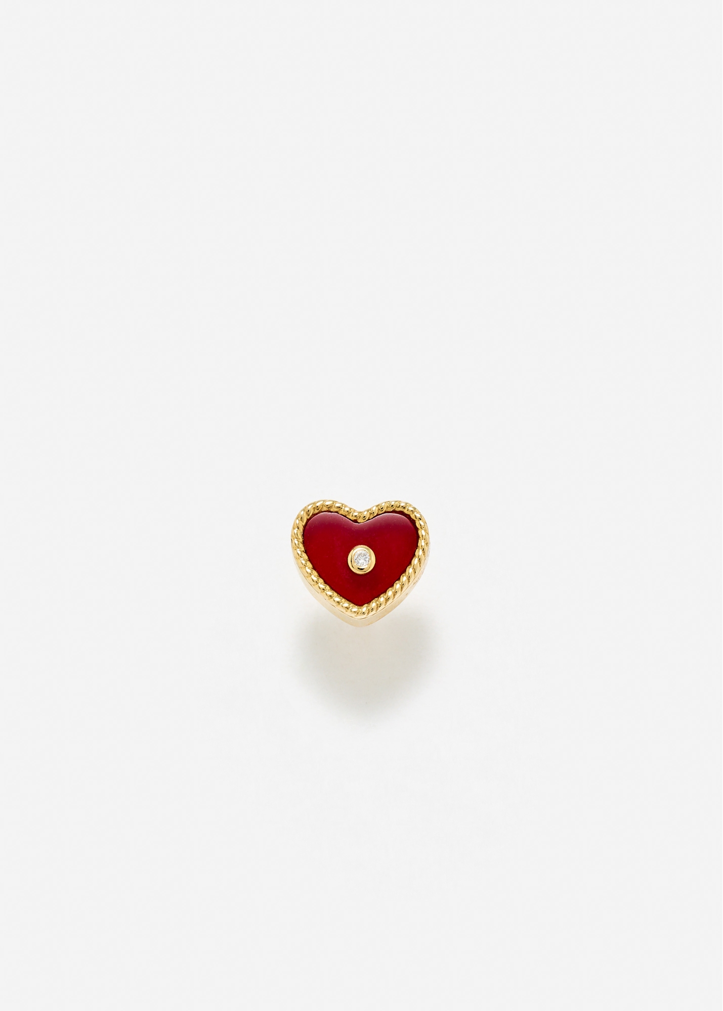 NANO PUCE COEUR OR JAUNE